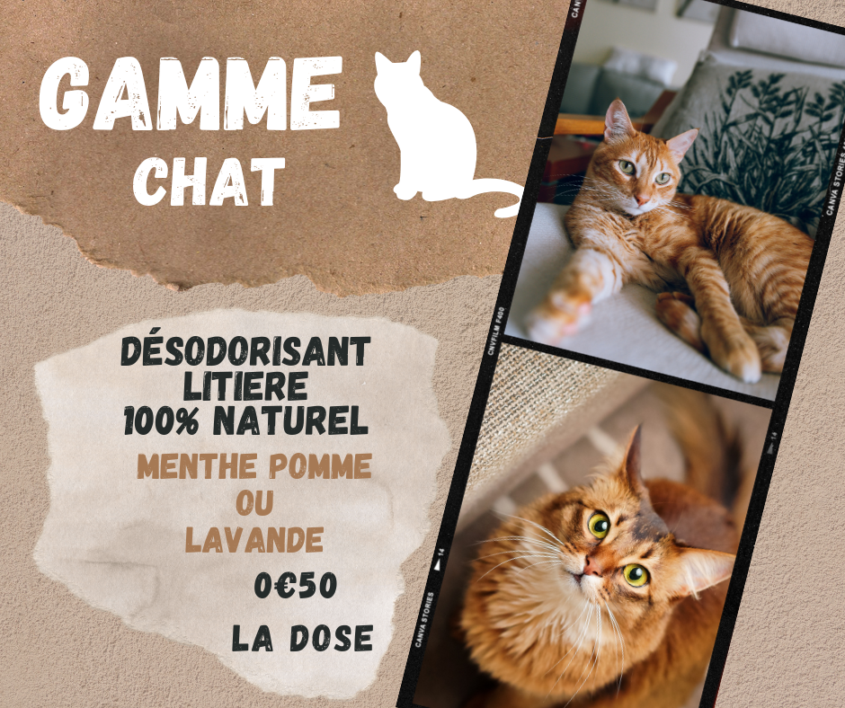 la poudre désodorisante pour litière permet à votre chat ou a tout autre animal nan de masquer ses odeurs après ses besoins 100% naturel elle ne comporte aucun risque