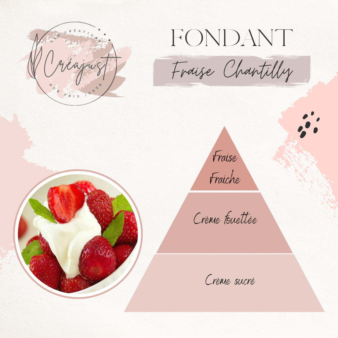 Fondant Fraise chantilly